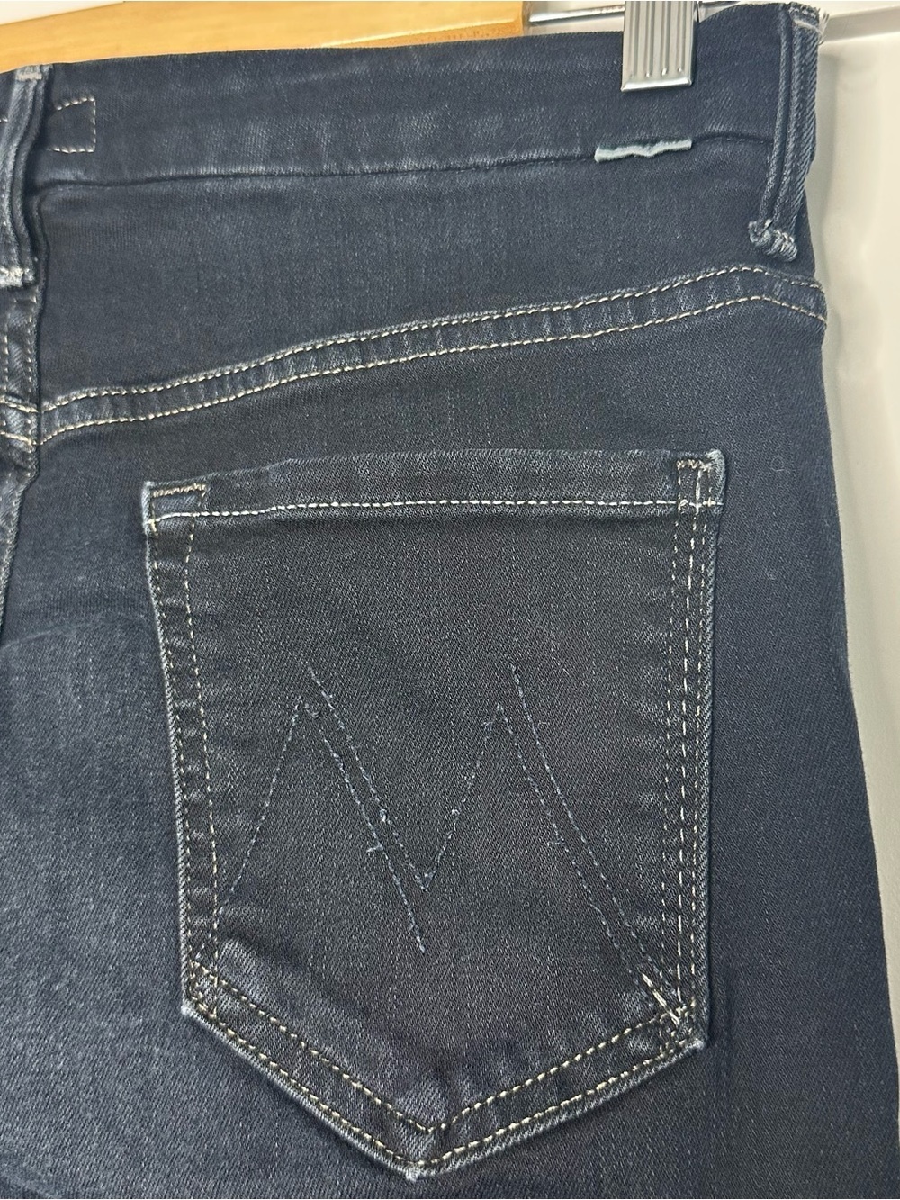 MOTHER Denim High Waisted Looker 28 6 Coffee, Tea or Me skinny dark designer - Picture 8 of 14